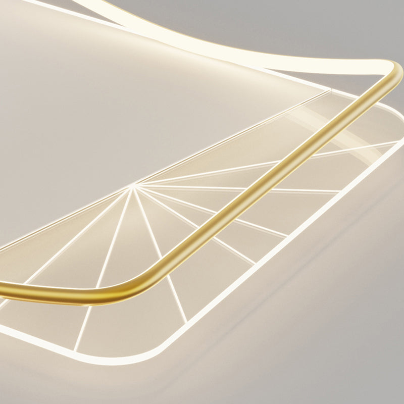 Éclairage de la bouffée de vidange Geometric Flush Mount Light Flush-Mount Light Fixture