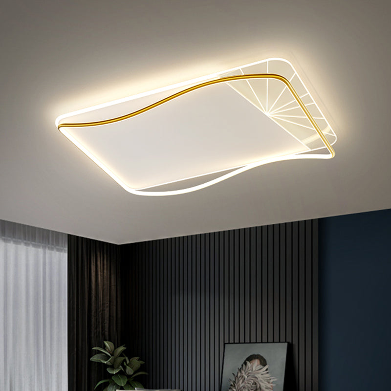 Éclairage de la bouffée de vidange Geometric Flush Mount Light Flush-Mount Light Fixture