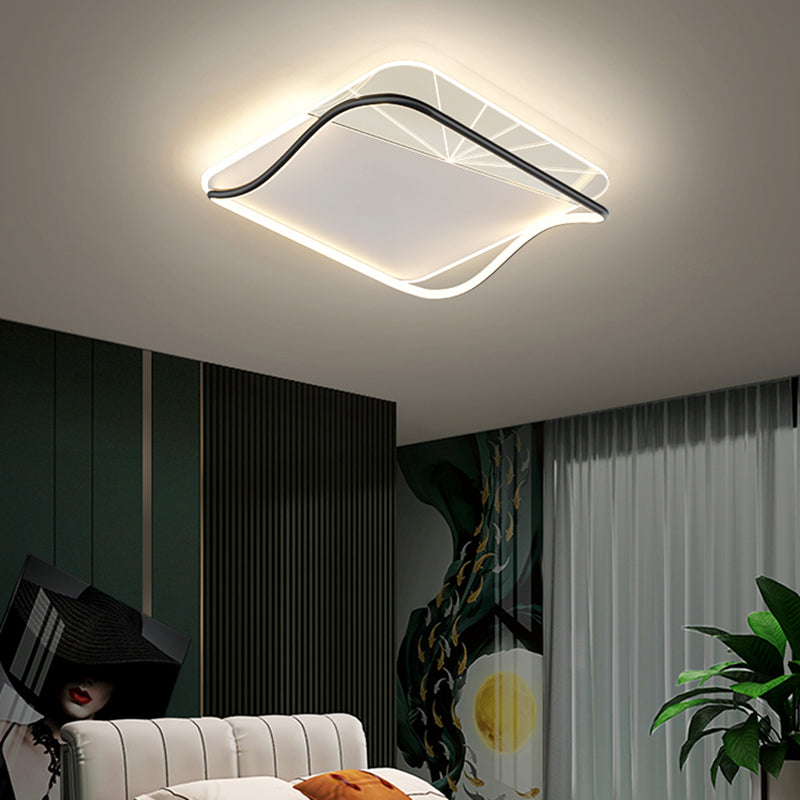 Éclairage de la bouffée de vidange Geometric Flush Mount Light Flush-Mount Light Fixture