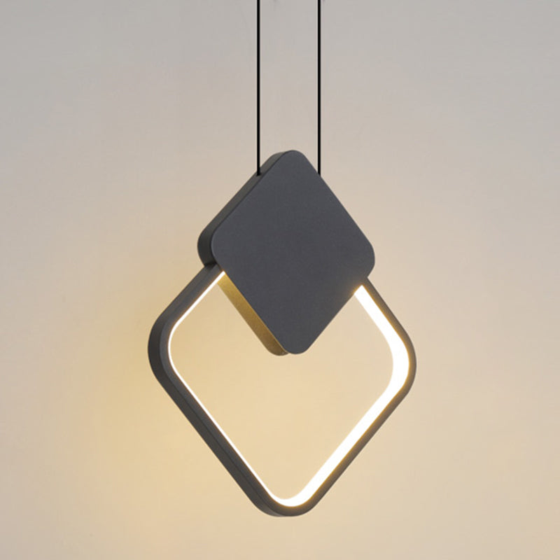 Geometric Suspended Lighting Fixture Modern Pendant Lighting for Dining Room