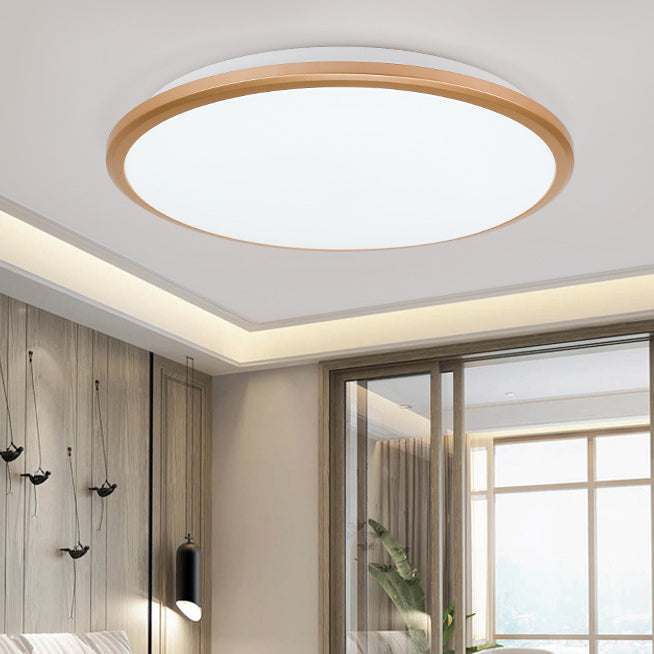 Lampada da soffitto a incasso rotonda di plastica di stile moderno 1-Light