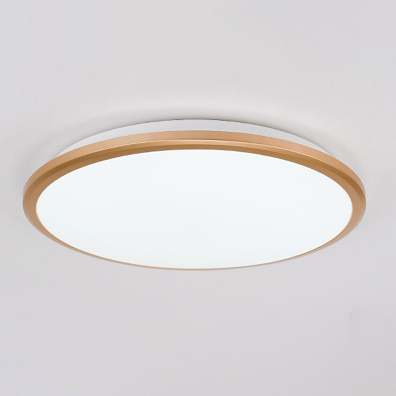Lampada da soffitto a incasso rotonda di plastica di stile moderno 1-Light