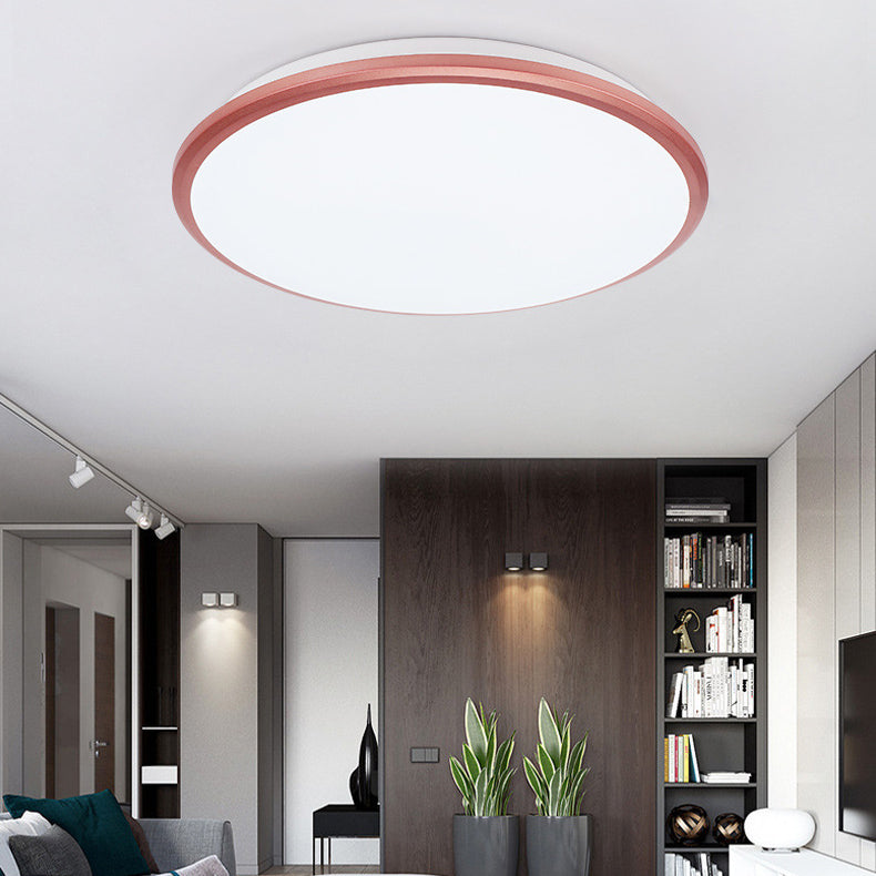 Lampada da soffitto a incasso rotonda di plastica di stile moderno 1-Light