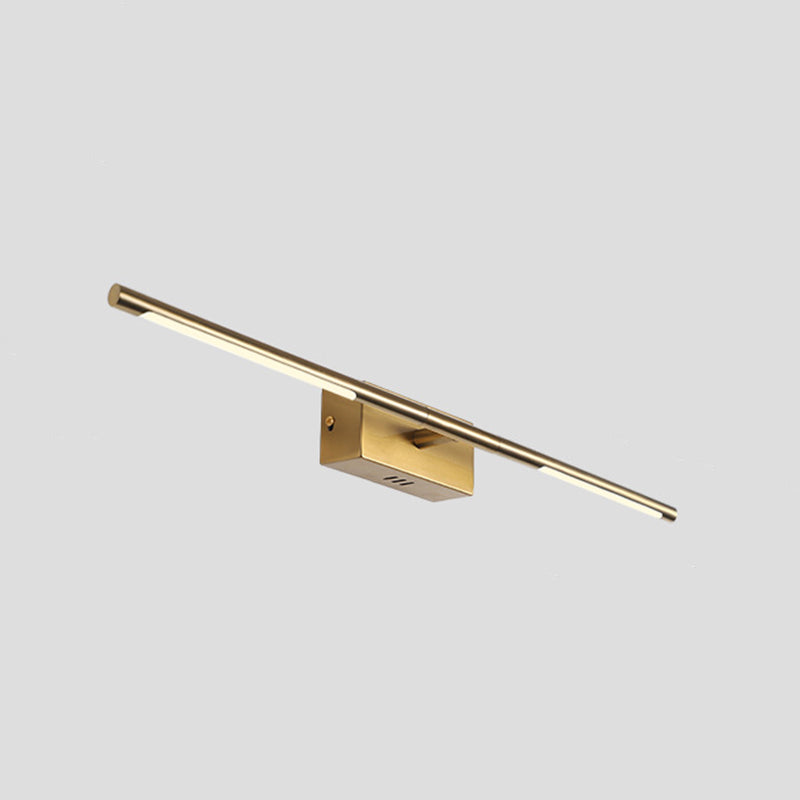 Shade linéaire 1-Light Murce Murce Modern Simple Mirror Murror Murn Lighting in Gold