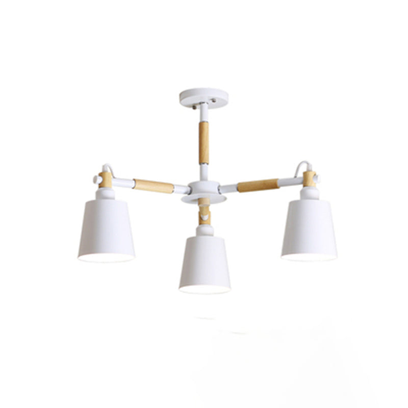 Cônes 6-LIGHTES ARRILLES PROSIBLES MODERNE MODEL METAL Metal Chandelier Lighting