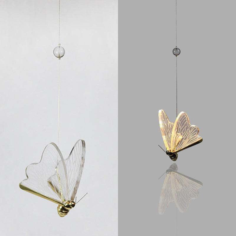 Schmetterling Multi -Lichter HABELEGENLEGENE LEGELPTEIL MODERN ACRYLISCHEN ACRYLISCHEN Pendellicht