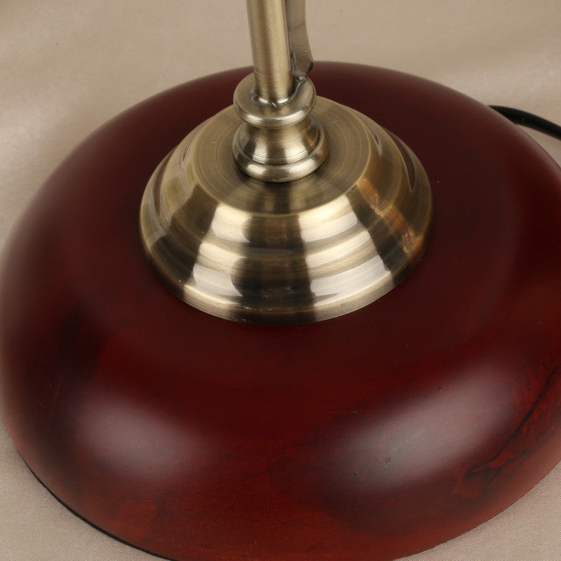 Flower Table Light Modern Nightstand Lamps Wood 1 Light Table Lamp in Gold