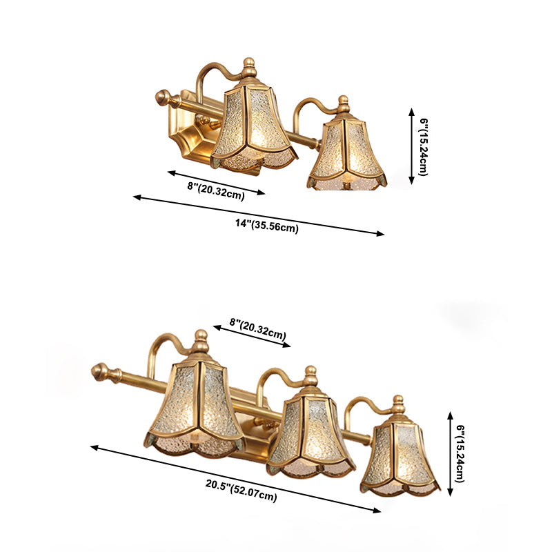 Multi-luz Sombra Sombra Sombra Splique Modern Simple Simple Lighting en latón en latón