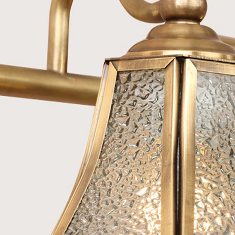 Multi-luz Sombra Sombra Sombra Splique Modern Simple Simple Lighting en latón en latón