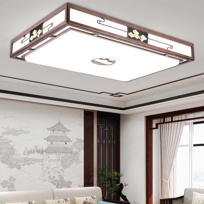 Modern Flushmount Ceiling Lamp 1-Light Living Room Flush Mount Light Fixture with Acrylic Shade