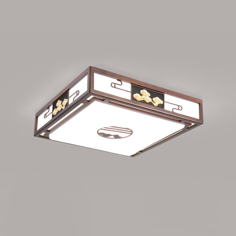 Modern Flushmount Ceiling Lamp 1-Light Living Room Flush Mount Light Fixture with Acrylic Shade