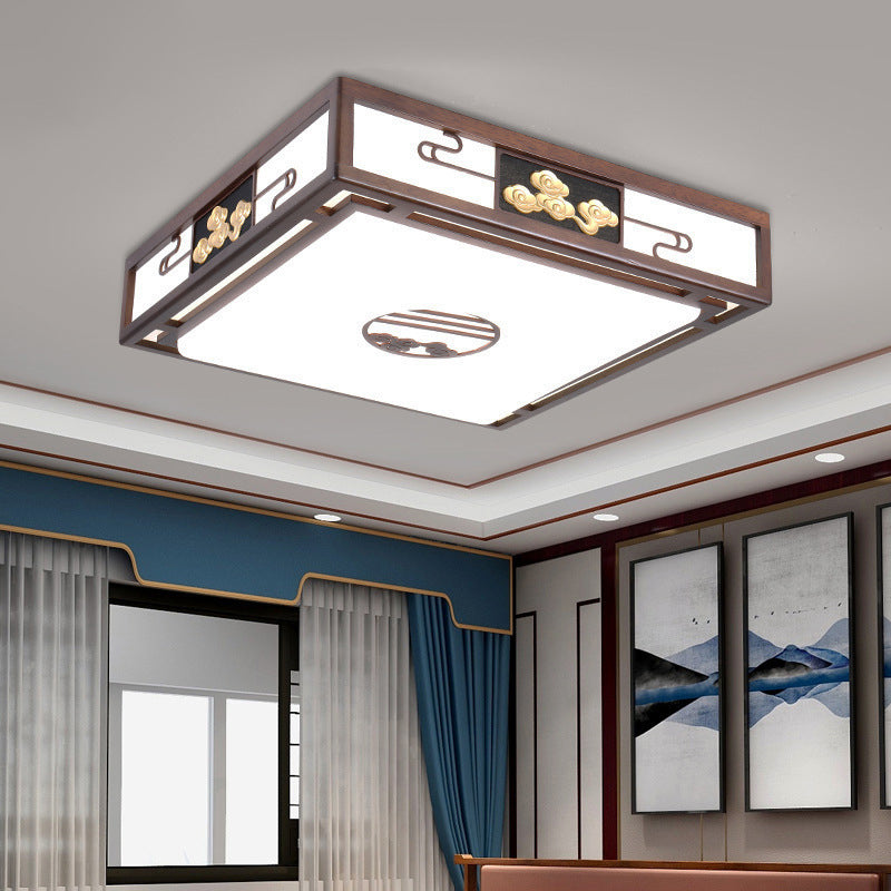 Modern Flushmount Ceiling Lamp 1-Light Living Room Flush Mount Light Fixture with Acrylic Shade