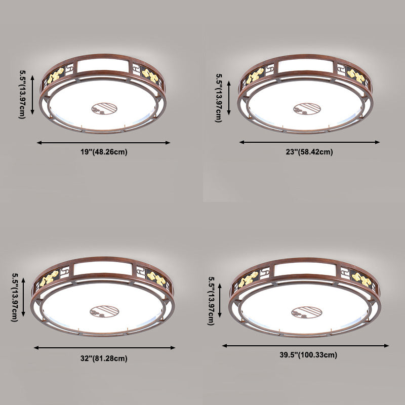 Modern Flushmount Ceiling Lamp 1-Light Living Room Flush Mount Light Fixture with Acrylic Shade