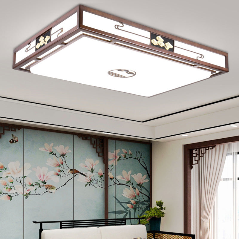 Modern Flushmount Ceiling Lamp 1-Light Living Room Flush Mount Light Fixture with Acrylic Shade