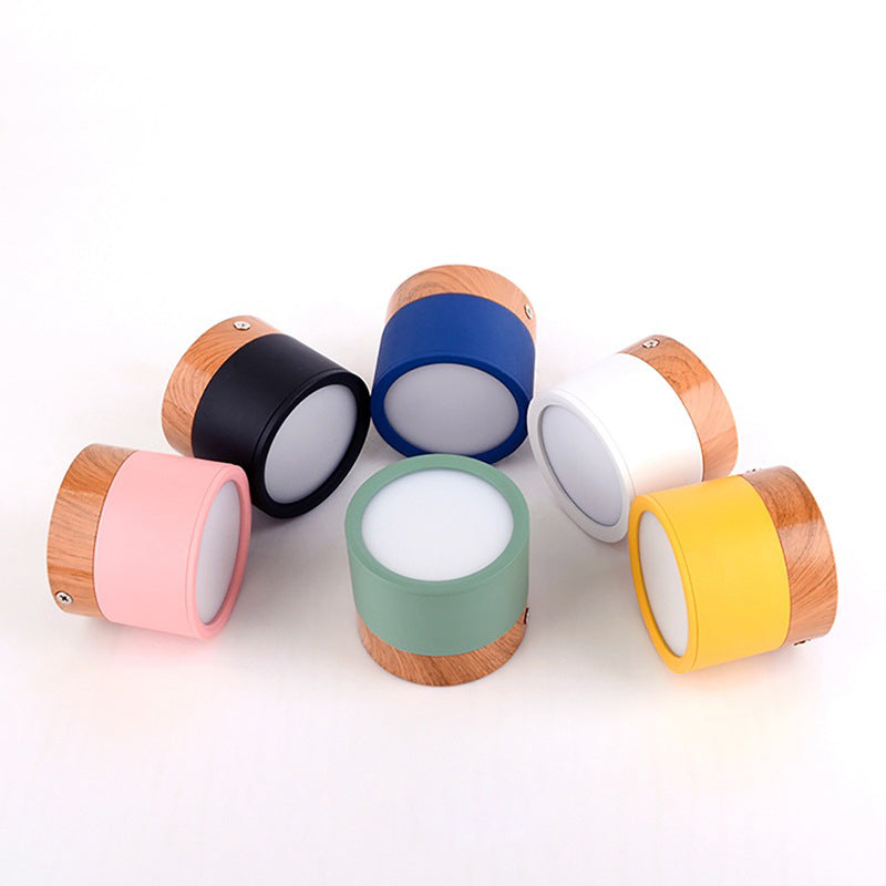 Child Bedroom Nordic Colorful Ceiling Mount Light Macron LED Overhead Lighting