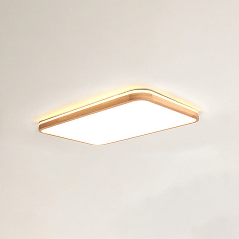 Soporte de montaje de luz de montaje moderno 1-Luz de techo de montaje a ras de la sala de estar con sombra acrílica