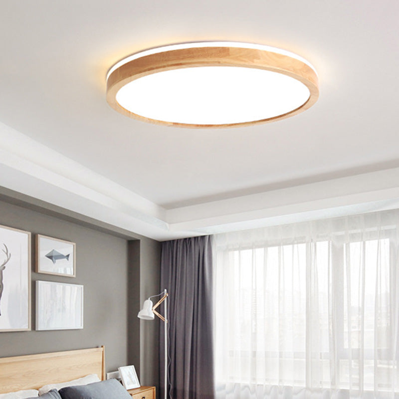 Soporte de montaje de luz de montaje moderno 1-Luz de techo de montaje a ras de la sala de estar con sombra acrílica