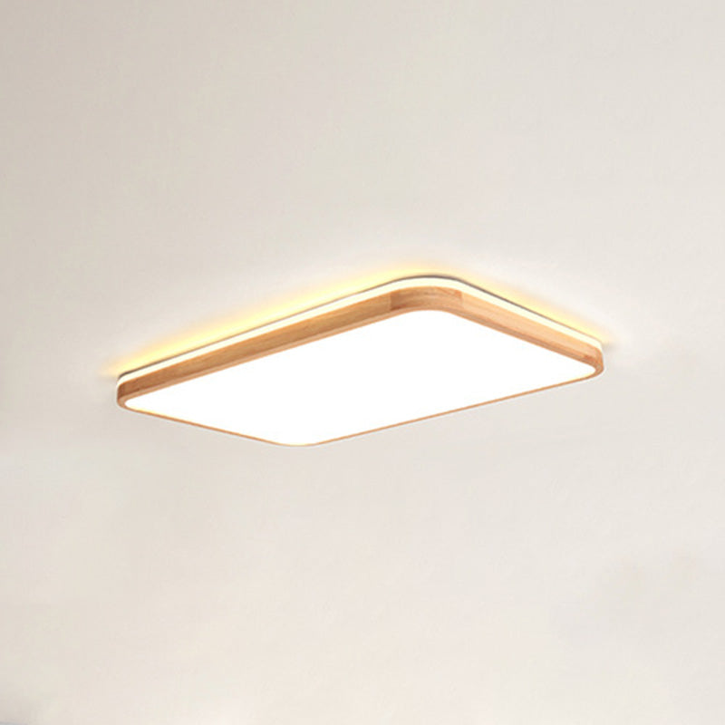 Soporte de montaje de luz de montaje moderno 1-Luz de techo de montaje a ras de la sala de estar con sombra acrílica