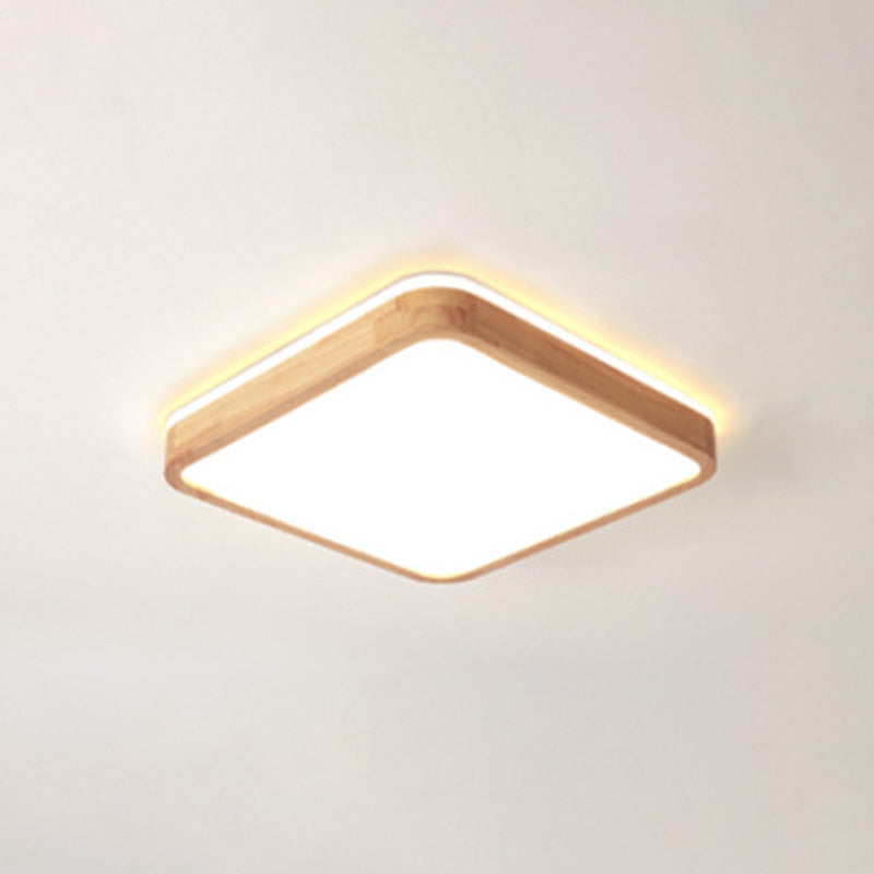 Soporte de montaje de luz de montaje moderno 1-Luz de techo de montaje a ras de la sala de estar con sombra acrílica