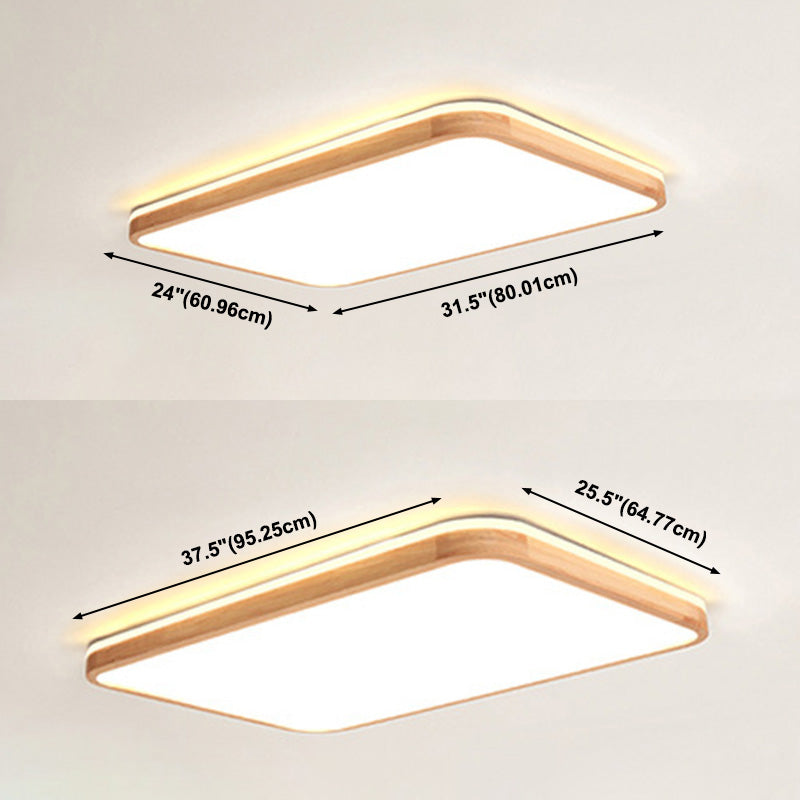 Soporte de montaje de luz de montaje moderno 1-Luz de techo de montaje a ras de la sala de estar con sombra acrílica