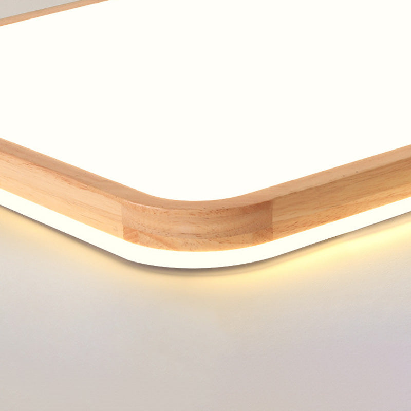 Soporte de montaje de luz de montaje moderno 1-Luz de techo de montaje a ras de la sala de estar con sombra acrílica