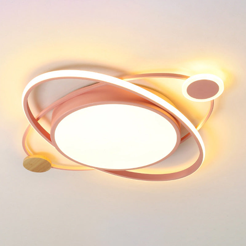 Chambre d'enfant salon plafonnier nordique Macron éclairage aérien LED