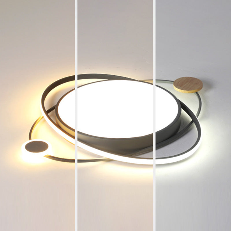 Chambre d'enfant salon plafonnier nordique Macron éclairage aérien LED