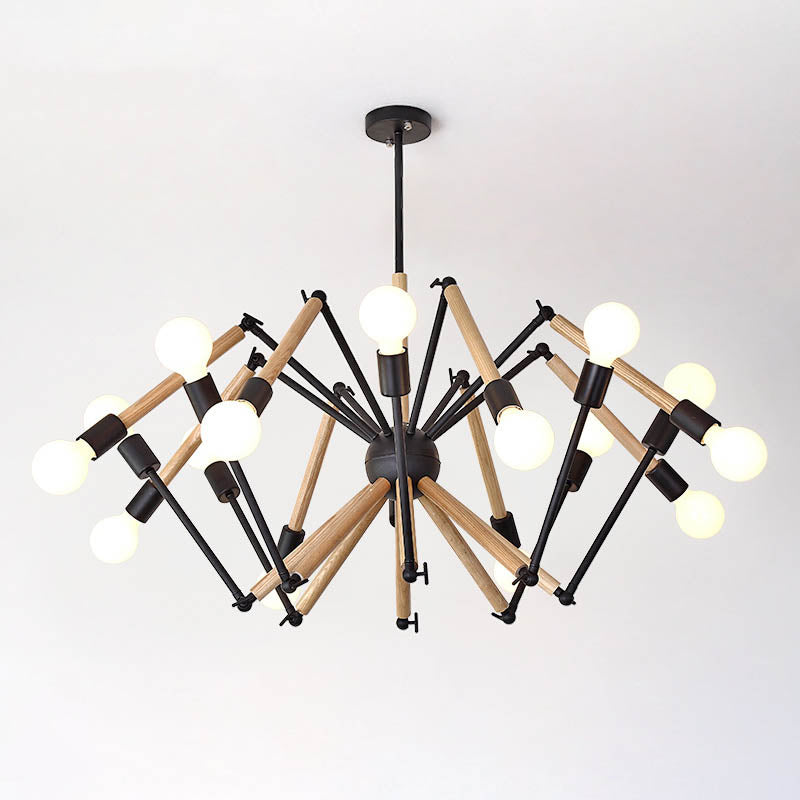 Spider Chandelier Pendant Light Light moderne la lampe à lustre en bronze beige moderne pour le restaurant