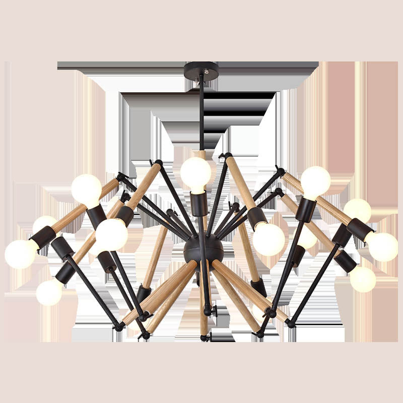 Spider Chandelier Pendant Light Light moderne la lampe à lustre en bronze beige moderne pour le restaurant