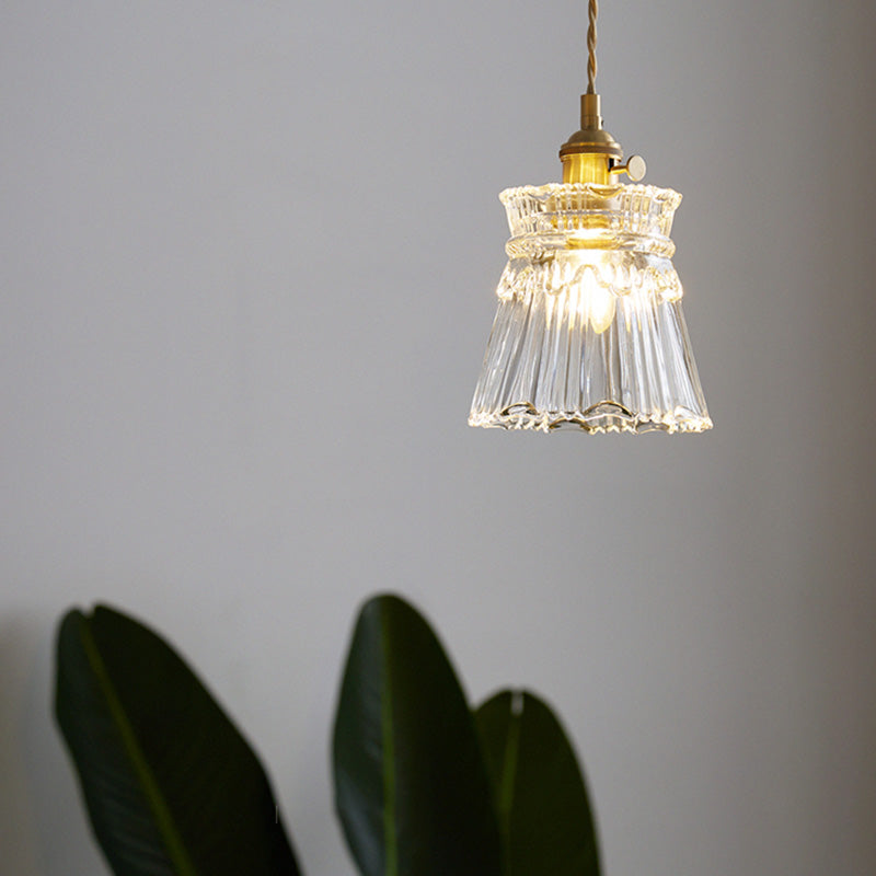 Lampada a sospensione a sospensione a testa singola ottone per cucina il ristorante da cucina