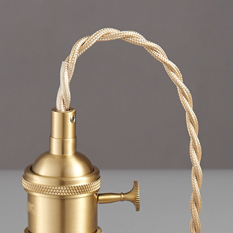 Lampada a sospensione a sospensione a testa singola ottone per cucina il ristorante da cucina