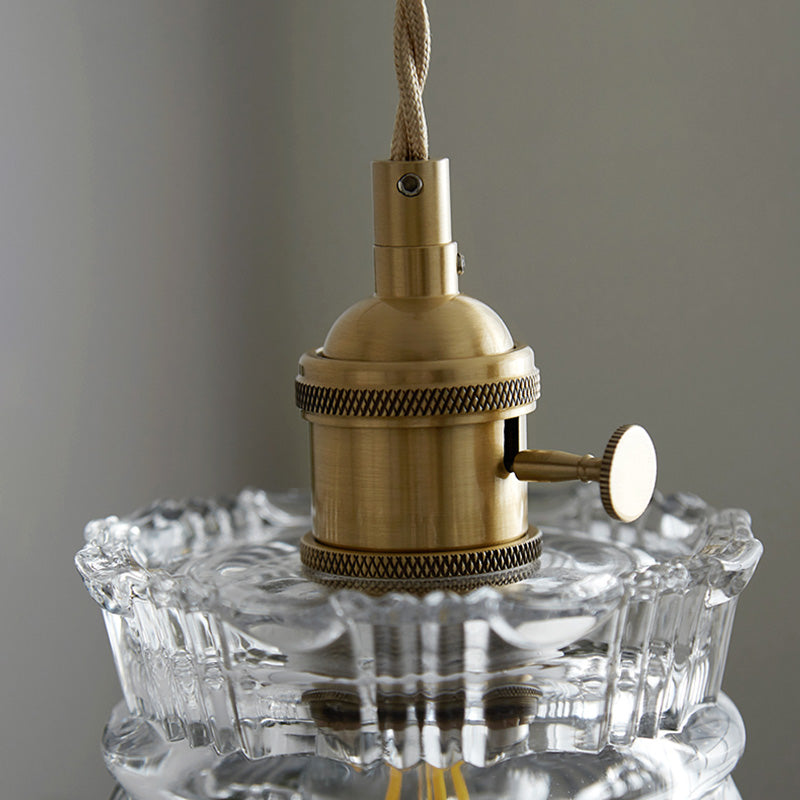 Lampada a sospensione a sospensione a testa singola ottone per cucina il ristorante da cucina