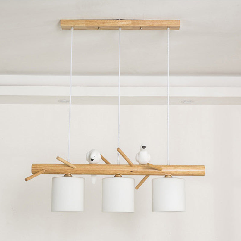 Lampadario moderno lampadario lineare in vetro a 3 luci luci per sala da pranzo