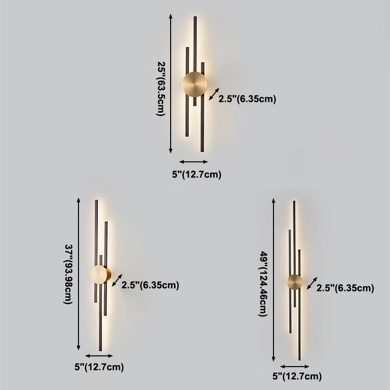 Multi Lights Metal Flush Mount Wall Sconce Modern Sconce Light Fixture for Living Room