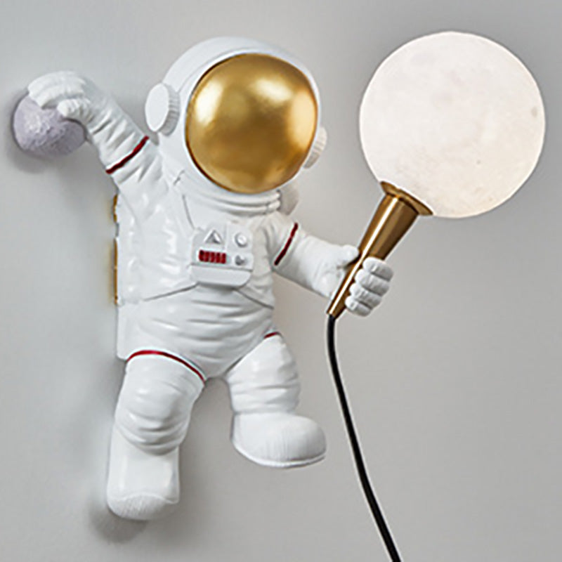 Astronauti SCONCE MOLTO MODERNO MODERNO UNA BONUA FLUSA SCONCO PER MAURNA PER CAMERA COMPLETA