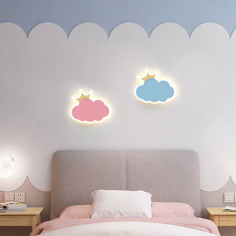 Colorful en fer Murce Cloud Forme LED Mur Mur Mur