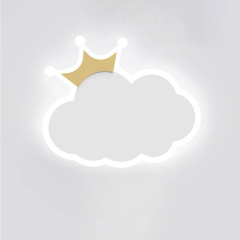 Colorful en fer Murce Cloud Forme LED Mur Mur Mur