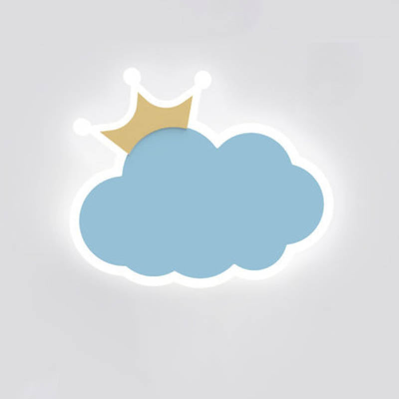 Colorful en fer Murce Cloud Forme LED Mur Mur Mur