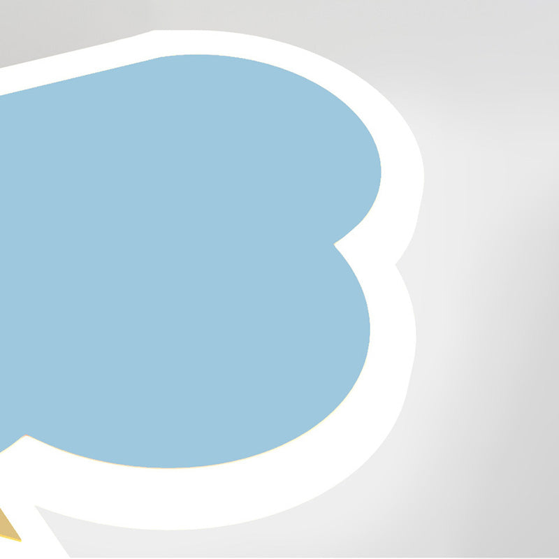 Colorful en fer Murce Cloud Forme LED Mur Mur Mur