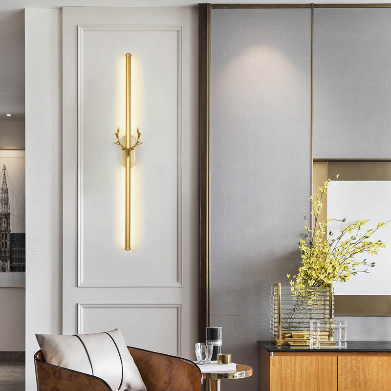 Contemporary Linear LED Lamp Wall Lighting Ideas for Living Room Sitting Room