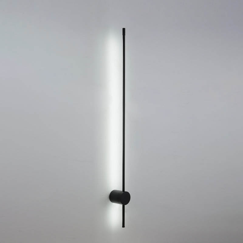 Schwarze lineare Wandlampe Aluminium Einfaches Design einfach