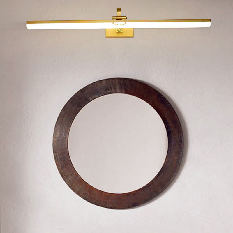 Simple Style Brass LED Lamp Vanity Sconce Lights for Bathroom Powder Room