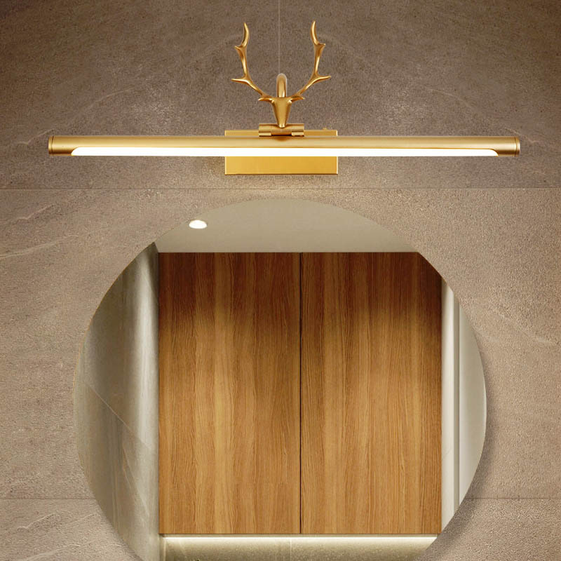 Minimalistische wandkandelspiegel Mirror Lichtwand gemonteerd eenvoudige wandlampwetsen voor toilet