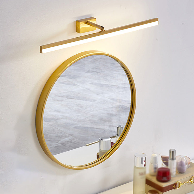 Brass LED Lamp Wall Mounted Vanity Lights for Bathroom Powder Room Washroom