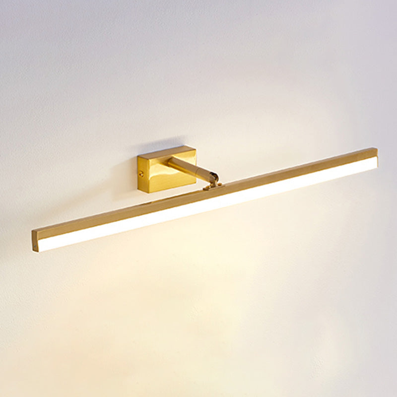 Brass LED Lamp Wall Mounted Vanity Lights for Bathroom Powder Room Washroom