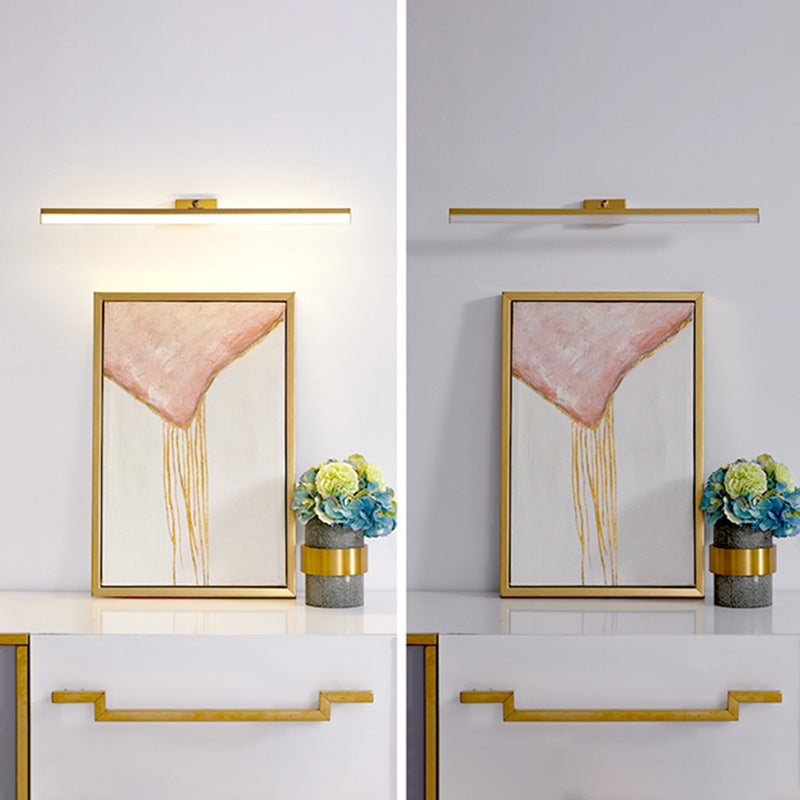 Brass LED Lamp Wall Mounted Vanity Lights for Bathroom Powder Room Washroom