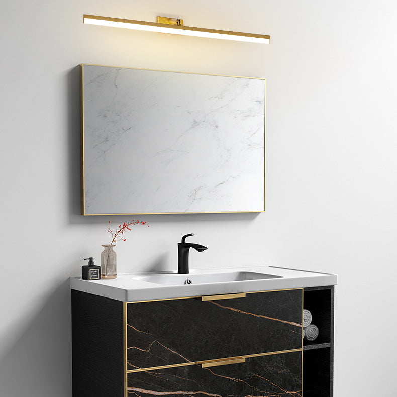 Brass LED Lamp Wall Mounted Vanity Lights for Bathroom Powder Room Washroom
