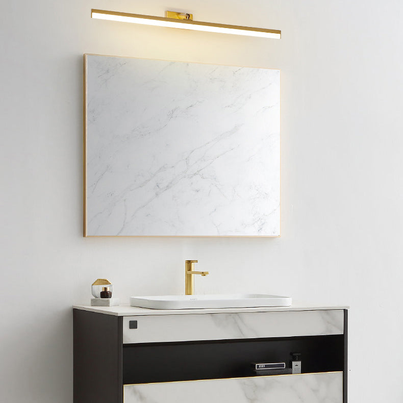 Brass LED Lamp Wall Mounted Vanity Lights for Bathroom Powder Room Washroom