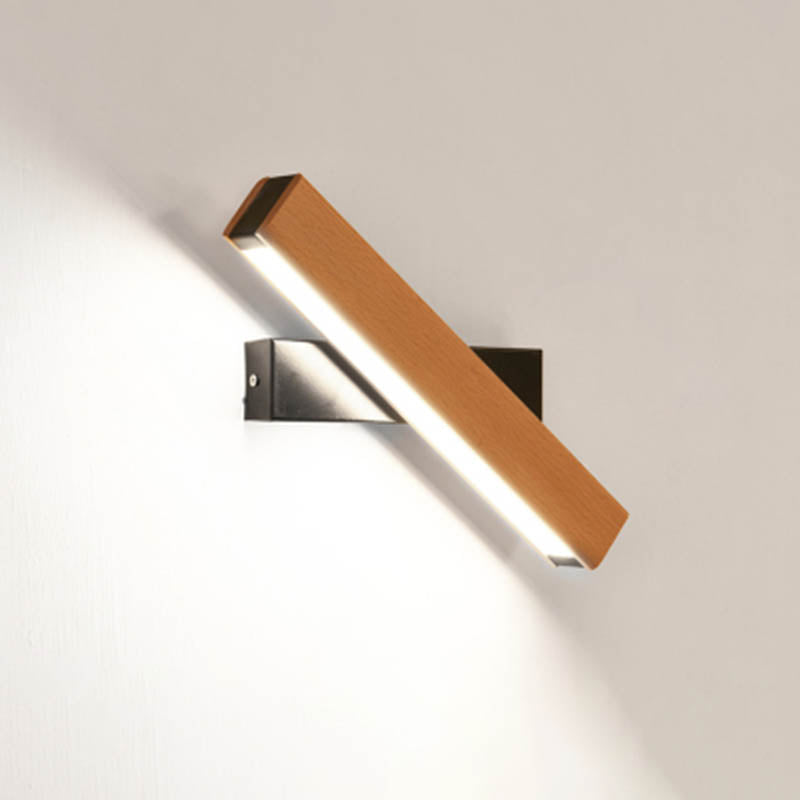 1 luce contemporanea montata a parete contemporanea in legno in legno a filo con la parete con monte