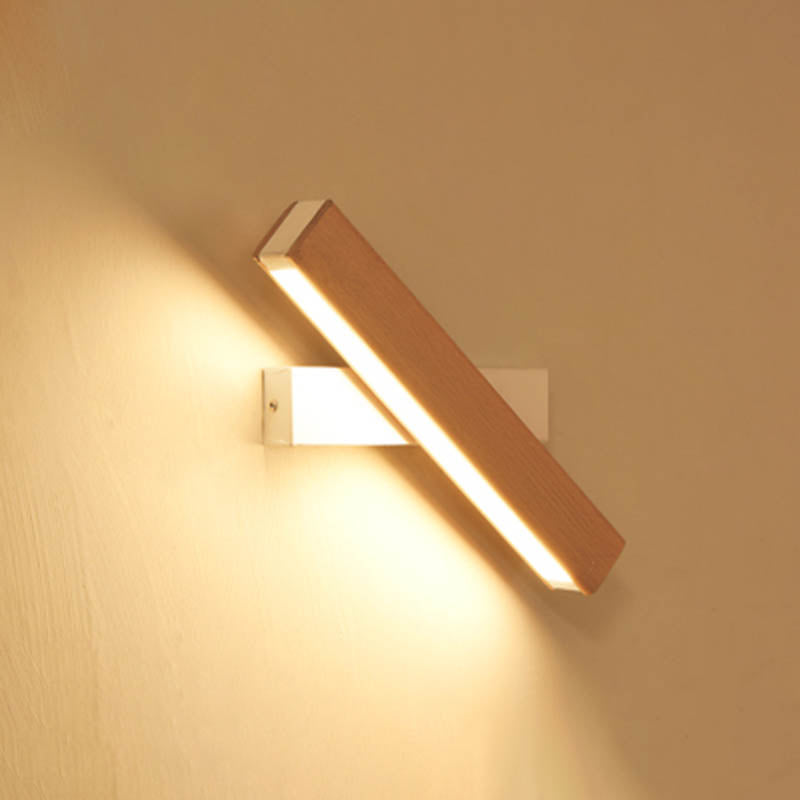 1 luce contemporanea montata a parete contemporanea in legno in legno a filo con la parete con monte
